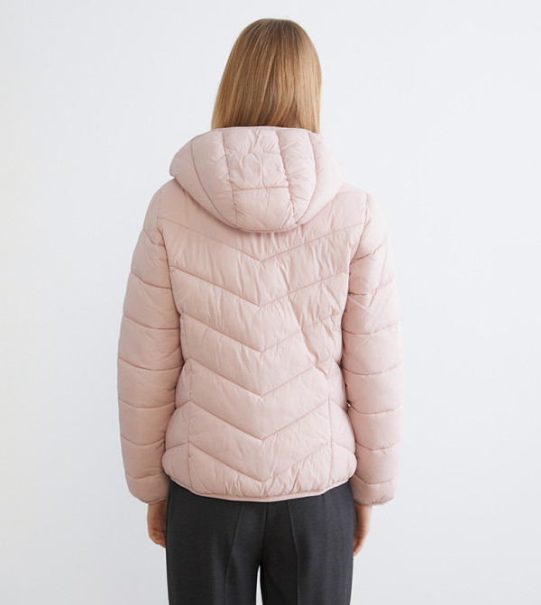 LC Waikiki Puffer & Quilted Jackets - Pink Puffer & Quilted Jackets