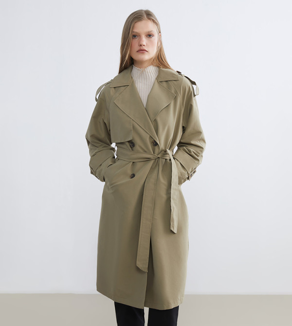 LC Waikiki  Overcoats - Khaki Overcoats