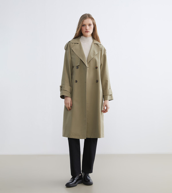 LC Waikiki  Overcoats - Khaki Overcoats