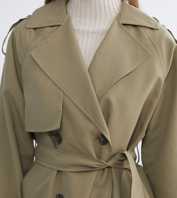 LC Waikiki  Overcoats - Khaki Overcoats