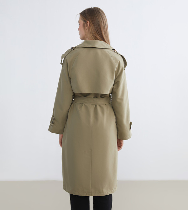 LC Waikiki  Overcoats - Khaki Overcoats