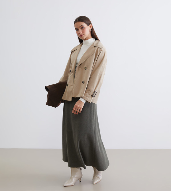 LC Waikiki  Overcoats - Beige Overcoats