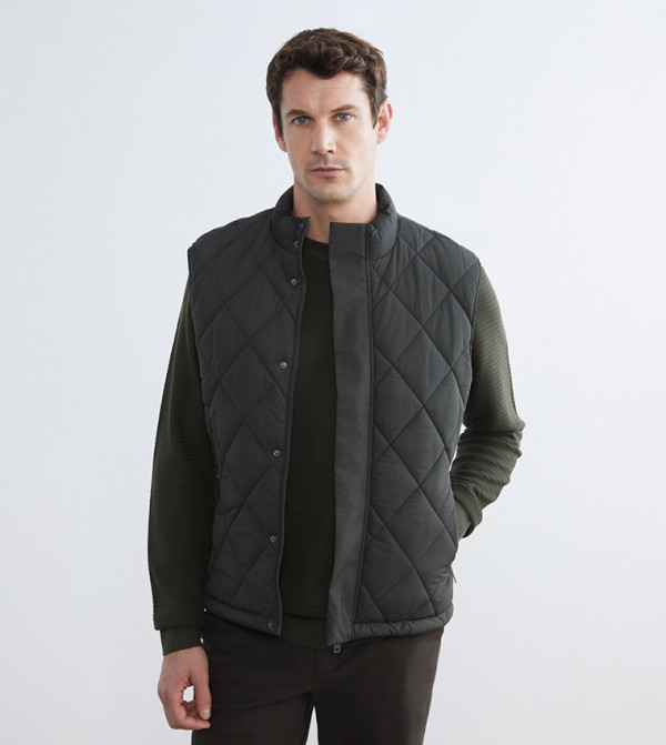LC Waikiki Puffer Jackets - Khaki Puffer Jackets