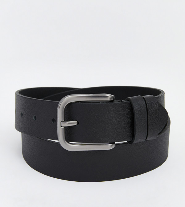 اٍل سي واي كيكي  أحزمة كاجوال  - أسود Non Leather Belts