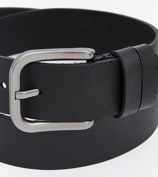 اٍل سي واي كيكي  أحزمة كاجوال  - أسود Non Leather Belts