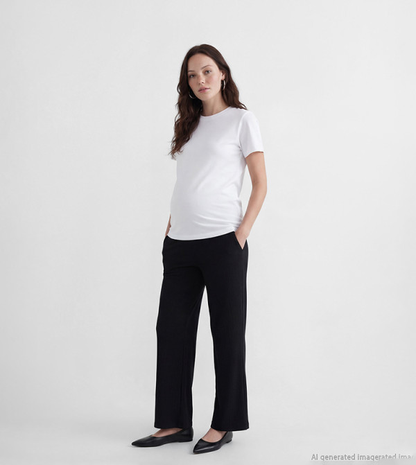 LC Waikiki  Maternity Clothing - BLACK Pants & Leggings