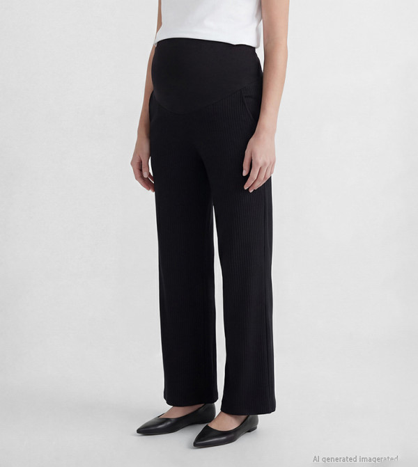 LC Waikiki  Maternity Clothing - BLACK Pants & Leggings