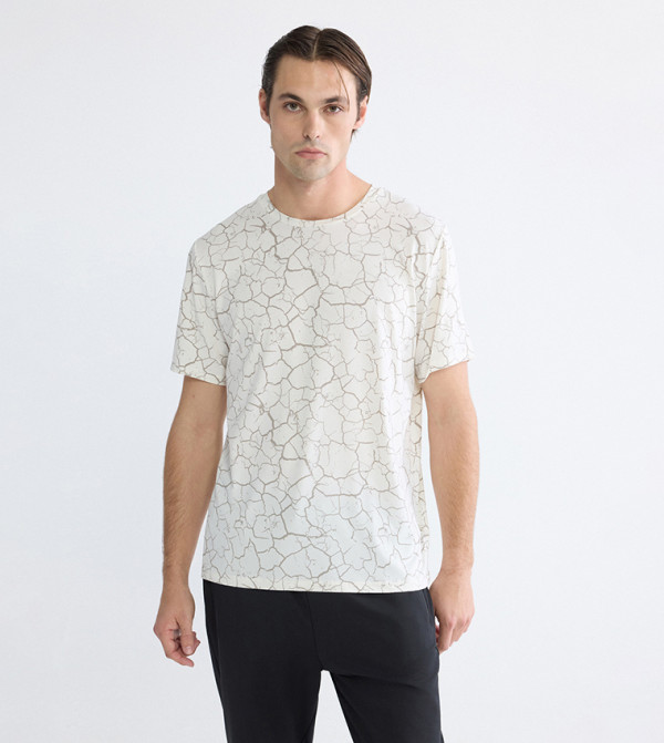 اٍل سي واي كيكي  ملابس - رمادي Round Neck T-Shirts