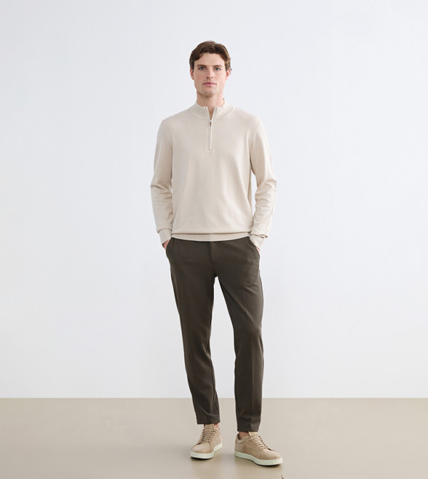 اٍل سي واي كيكي سترات بياقة السلحفاة - بيج Turtle neck Sweaters