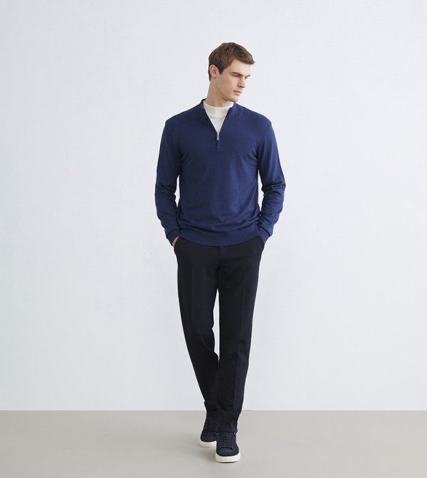 LC Waikiki  Sweaters & Cardigans - Blue Turtle neck Sweaters