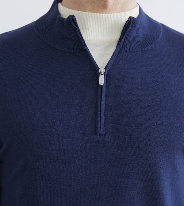LC Waikiki  Sweaters & Cardigans - Blue Turtle neck Sweaters
