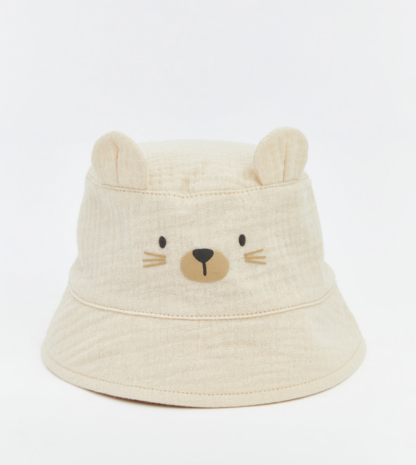 اٍل سي واي كيكي  قبعات دلو   - بيج Bucket Hats