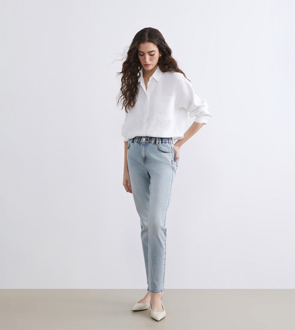 LC Waikiki  apr26-capsule - Blue Mom Jeans