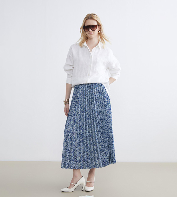 LC Waikiki  Skirts - Blue Midi Skirts