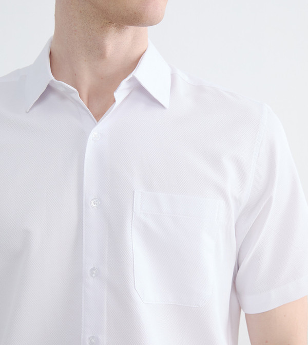 LC Waikiki  Formal Shirts - White Short Sleeves