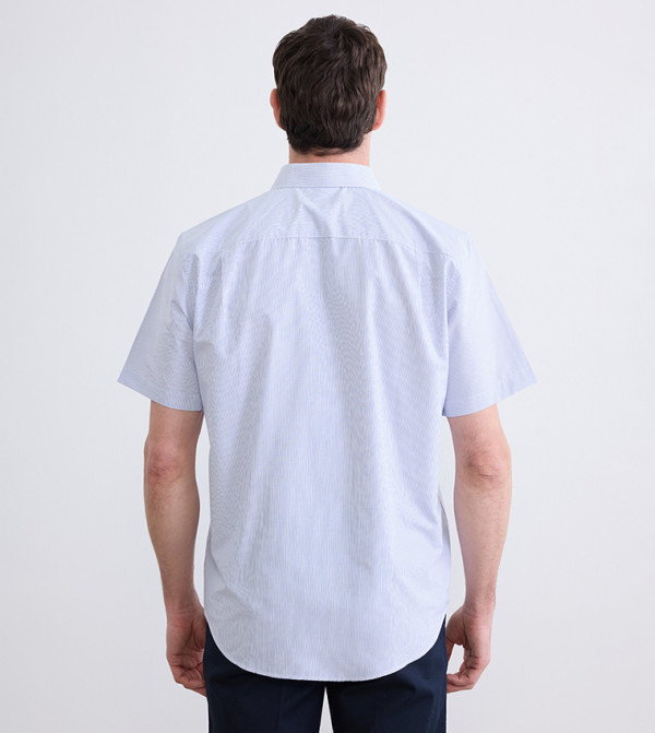 LC Waikiki striped-society-m - Navy Short Sleeves