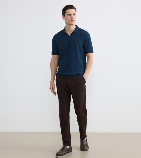 LC Waikiki  Clothing - Blue Polo T-shirts