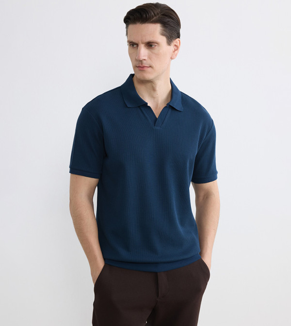 LC Waikiki  Clothing - Blue Polo T-shirts