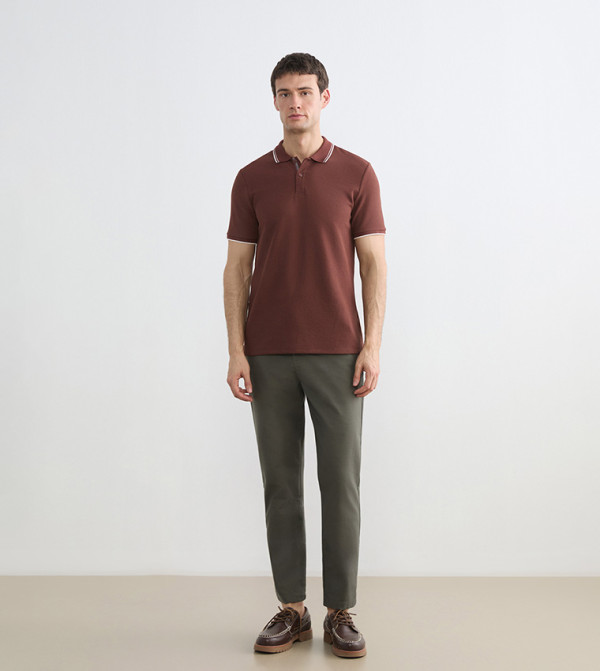 LC Waikiki LC Waikiki - Brown Polo T-shirts