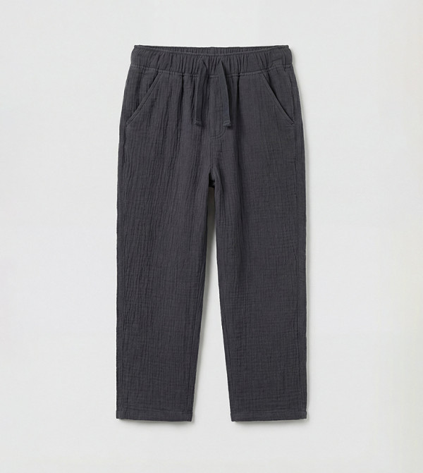 LC Waikiki Back to School - CHARCOAL Trousers & Pants