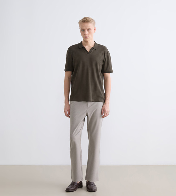 LC Waikiki Polo T-Shirts - Khaki Polo T-shirts