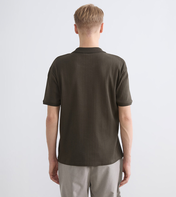 LC Waikiki Polo T-Shirts - Khaki Polo T-shirts