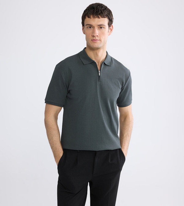 اٍل سي واي كيكي  تيشرتات وبلايز - رمادي قمصان بولو