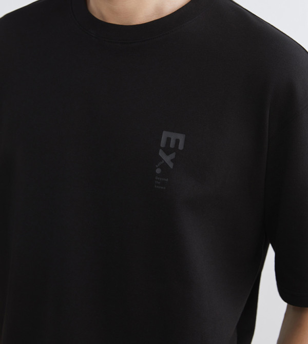 LC Waikiki LC Waikiki - Black Round Neck T-Shirts