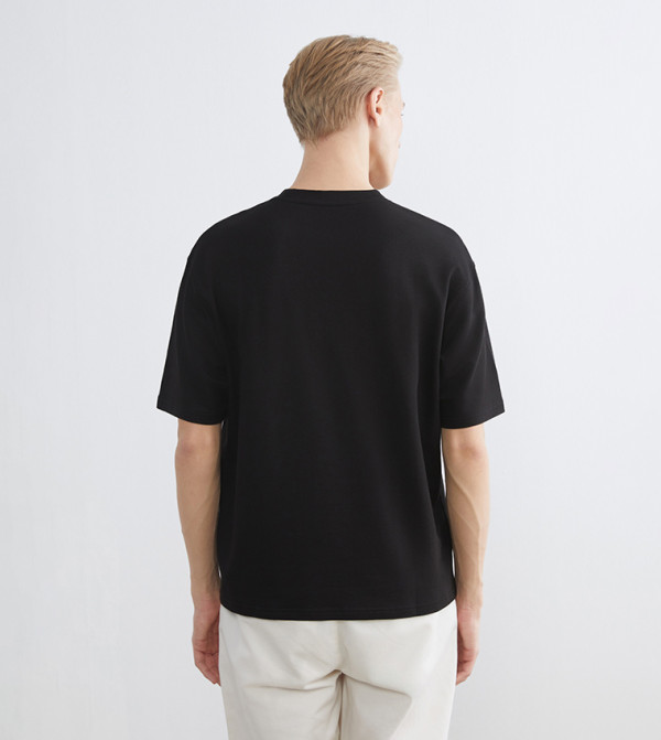 LC Waikiki LC Waikiki - Black Round Neck T-Shirts