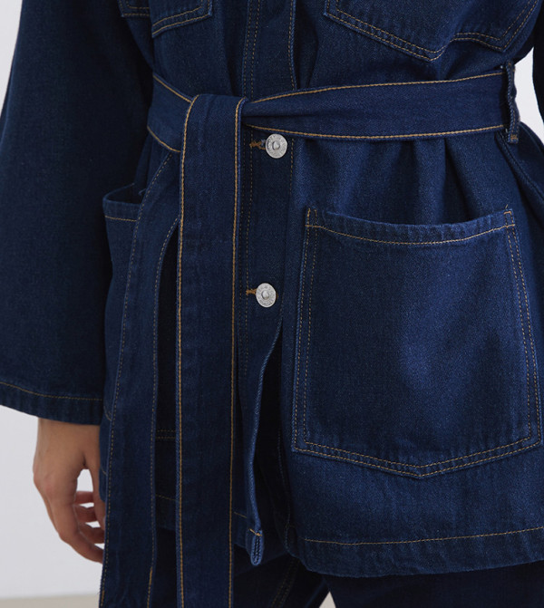 LC Waikiki  Denim Jackets - Blue Denim Jackets