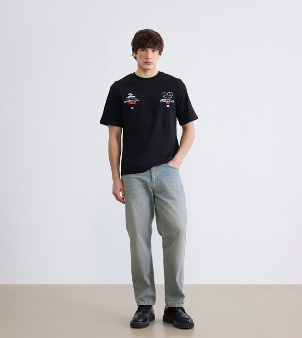 LC Waikiki LC Waikiki - BLACK Round Neck T-Shirts