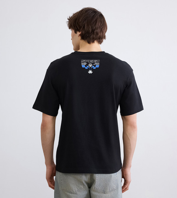 LC Waikiki LC Waikiki - BLACK Round Neck T-Shirts