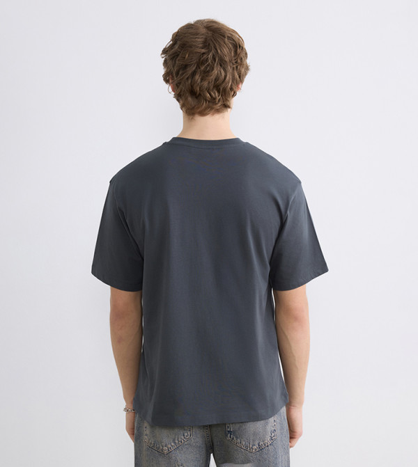 LC Waikiki LC Waikiki - Charcoal Round Neck T-Shirts