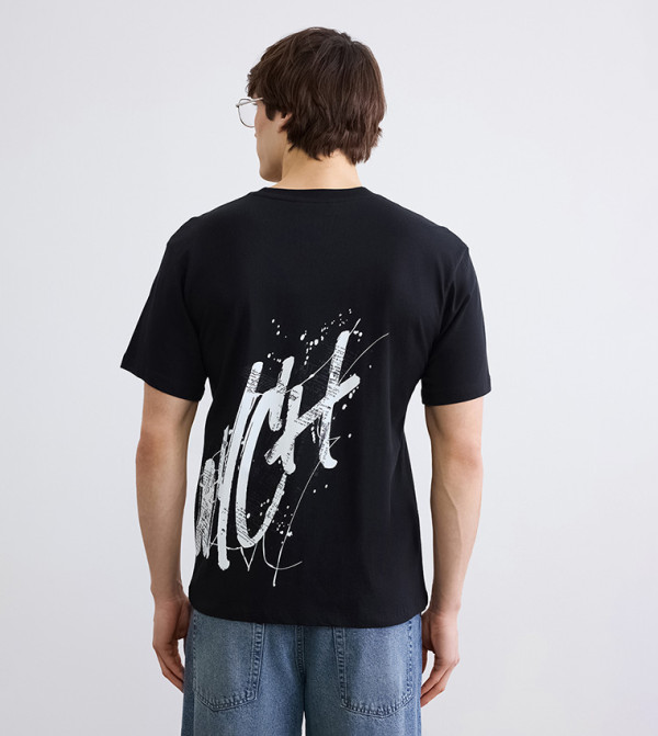 اٍل سي واي كيكي اٍل سي واي كيكي - أسود Round Neck T-Shirts