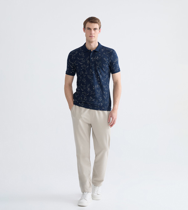 LC Waikiki Polo T-Shirts - Navy Polo T-shirts