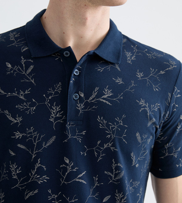 LC Waikiki Polo T-Shirts - Navy Polo T-shirts