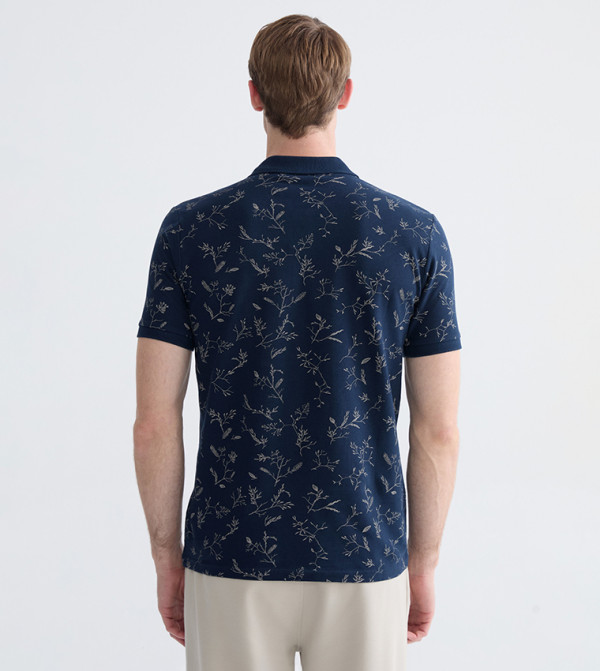 LC Waikiki Polo T-Shirts - Navy Polo T-shirts
