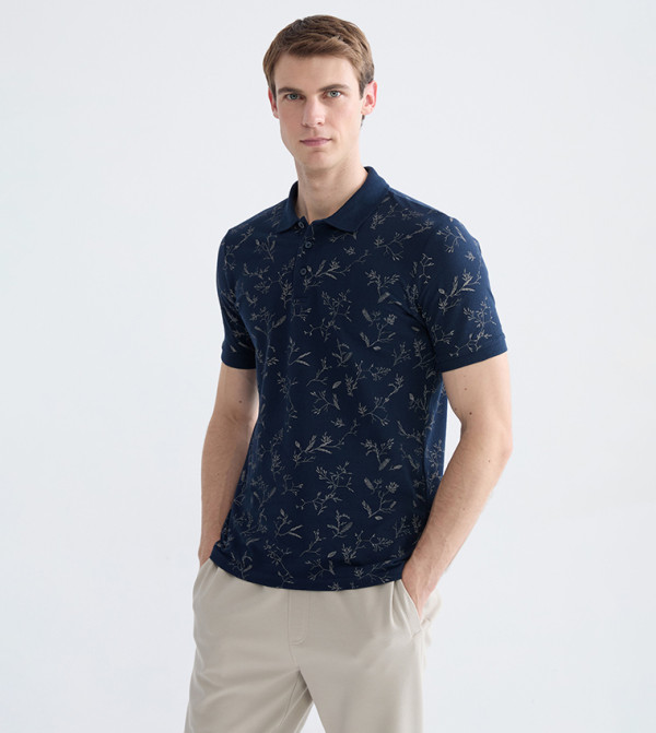 LC Waikiki Polo T-Shirts - Navy Polo T-shirts