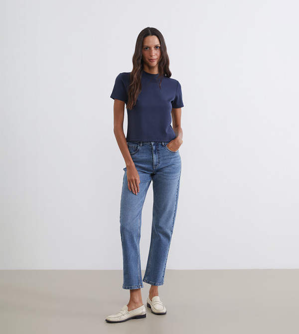 اٍل سي واي كيكي  جينز مستقيم - أزرق Straight Jeans