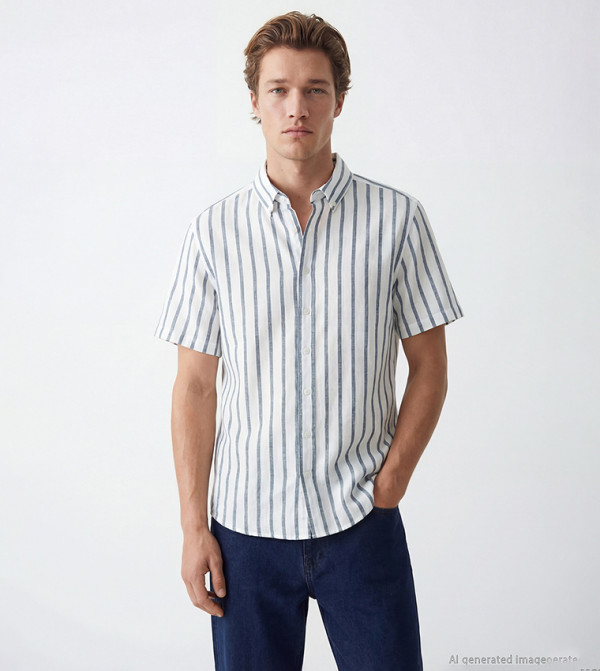 LC Waikiki LC Waikiki - Navy Short Sleeves