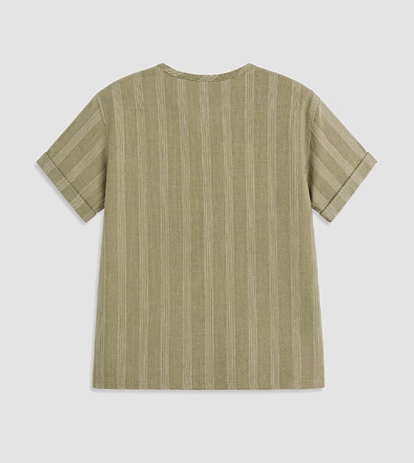 LC Waikiki  nautical-sharks-sea-life - Khaki Shirts