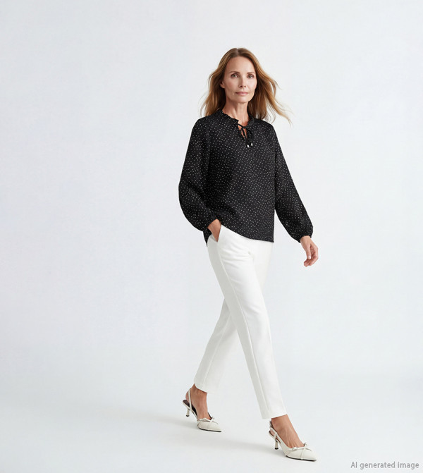 اٍل سي واي كيكي  بلوزات - أسود Casual Tops