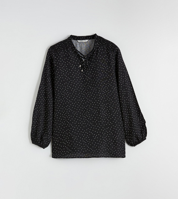 اٍل سي واي كيكي  بلوزات - أسود Casual Tops