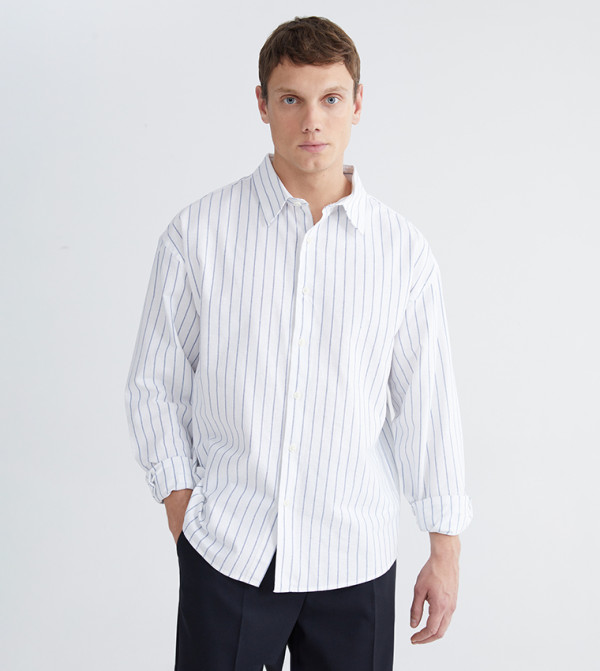 LC Waikiki Casual Shirts - White Long Sleeves