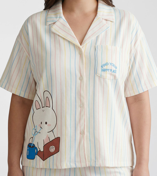 اٍل سي واي كيكي أطقم بيجاما - بيج Pyjama Set