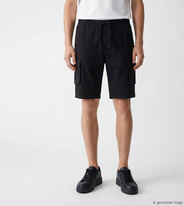 اٍل سي واي كيكي  شورت كارجو - سراويل كارجو - أسود Cargo Shorts