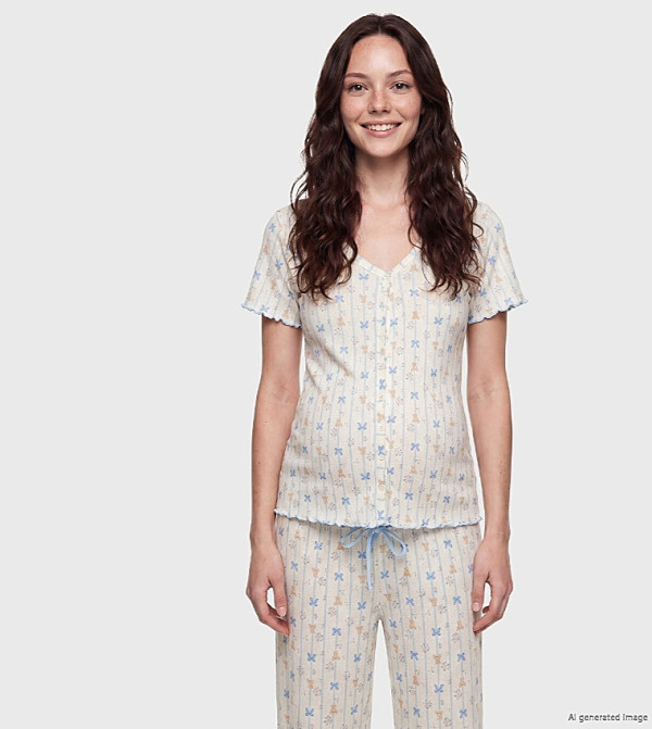 LC Waikiki  Maternity Clothing - Beige Sleep wear