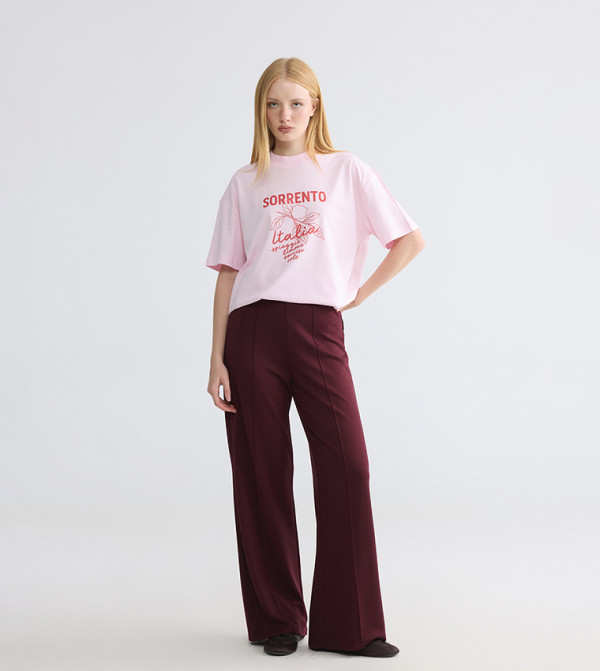 LC Waikiki  Pants & Leggings - Burgundy Sweatpants