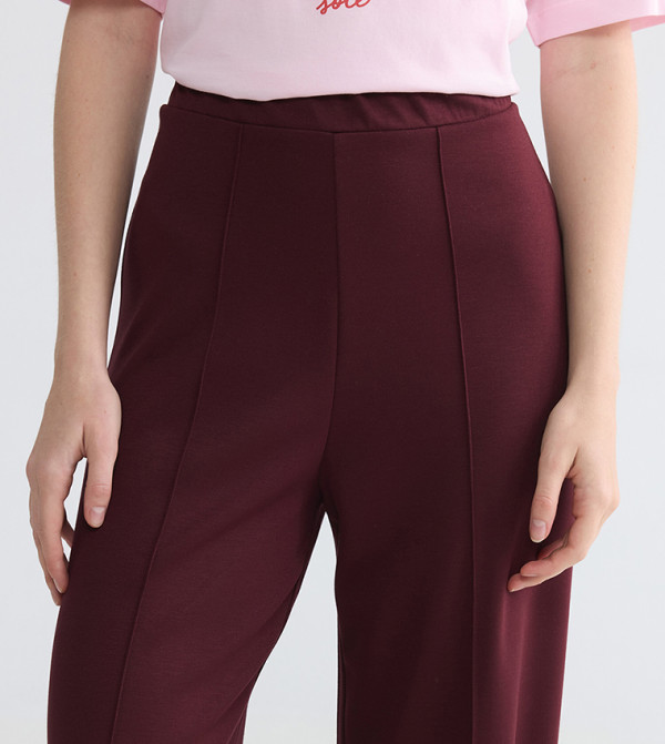 LC Waikiki  Pants & Leggings - Burgundy Sweatpants