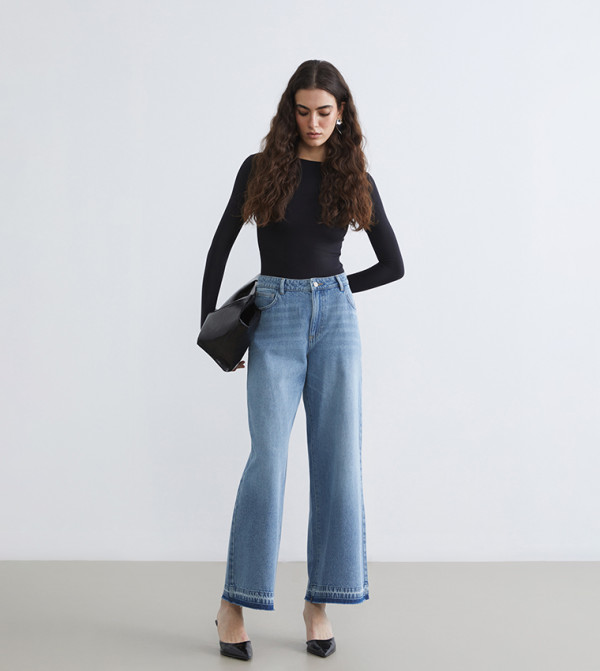 LC Waikiki  Jeans - Indigo Wide Leg Jeans